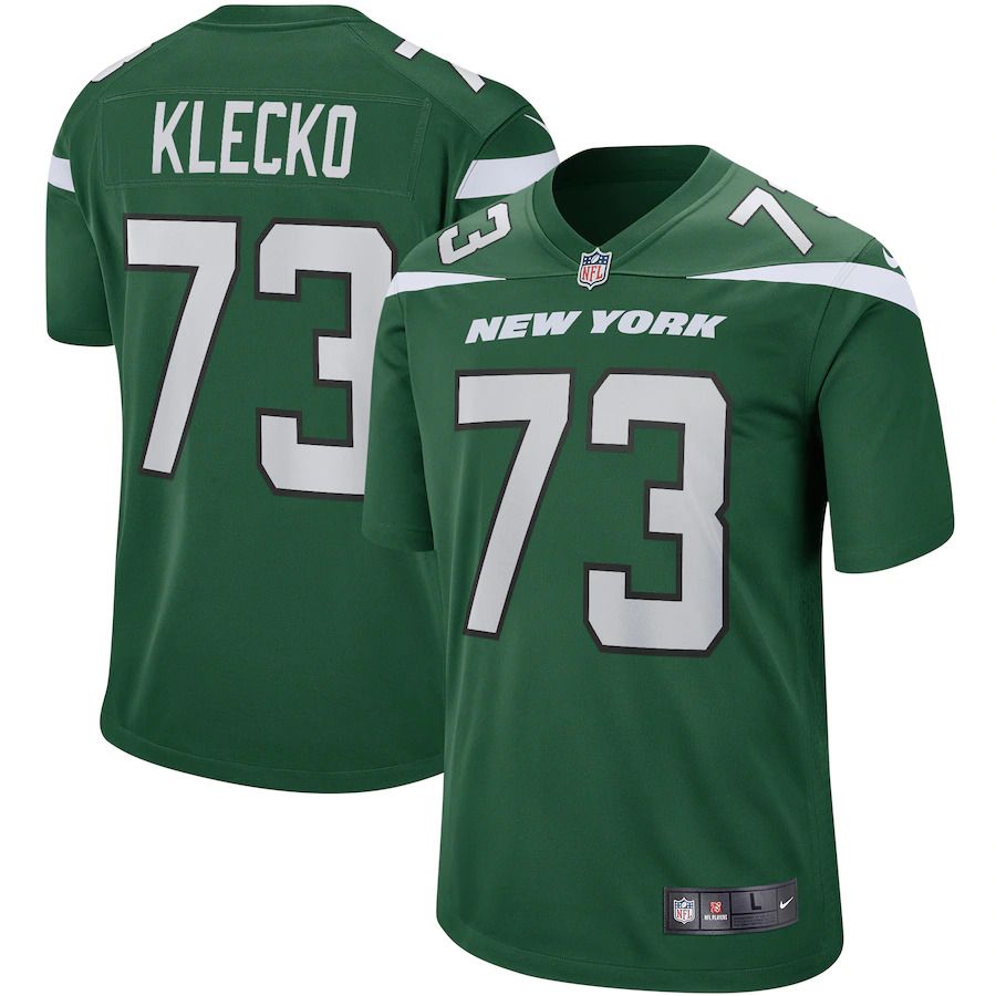 Men New York Jets #73 Joe Klecko Nike Gotham Green Game Retired Player NFL Jersey->new york jets->NFL Jersey